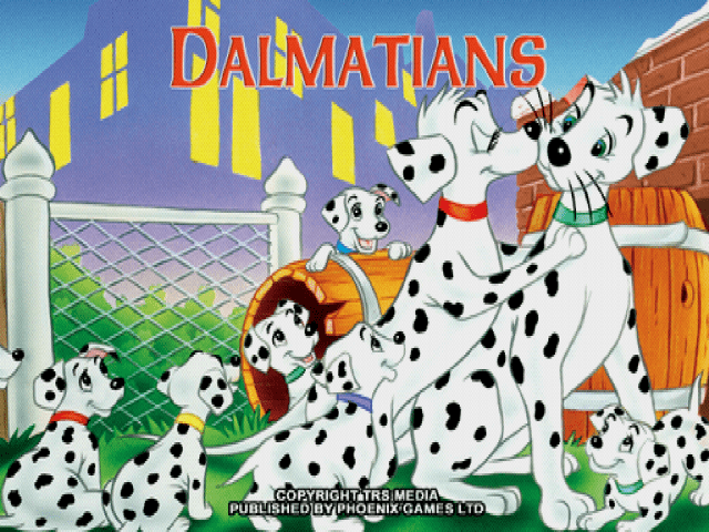 Dalmatians 2 title screen for Playstation